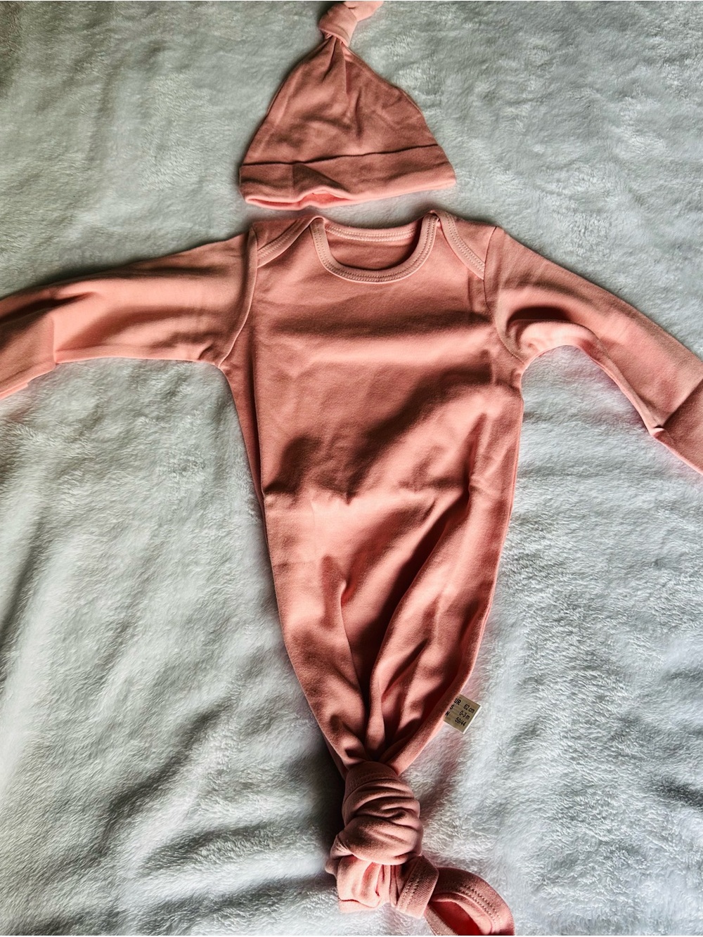 Knot Gown & Hat Set in Dusty Pink - Unbranded